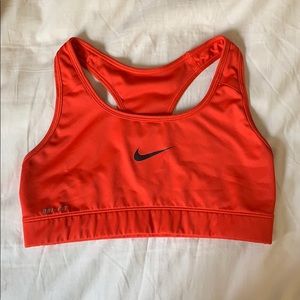 Nike Orange Sports Bra